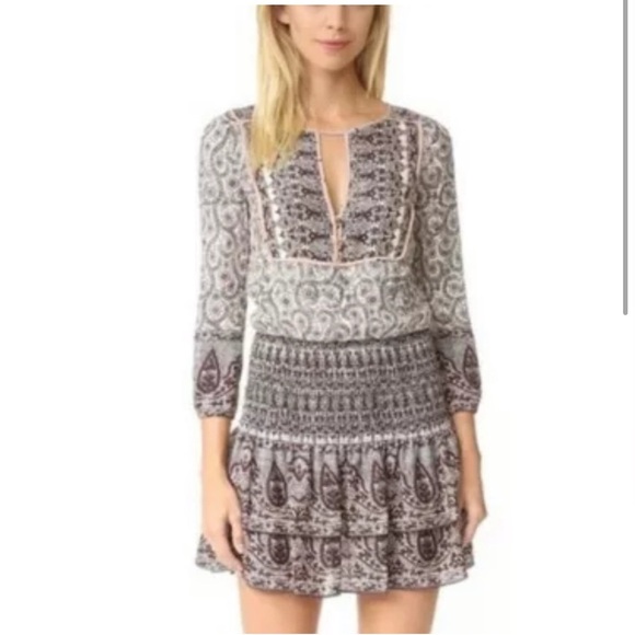 VERONICA BEARD
Makai Boho Dress In Neutrals,floral,brown - Picture 2 of 6
